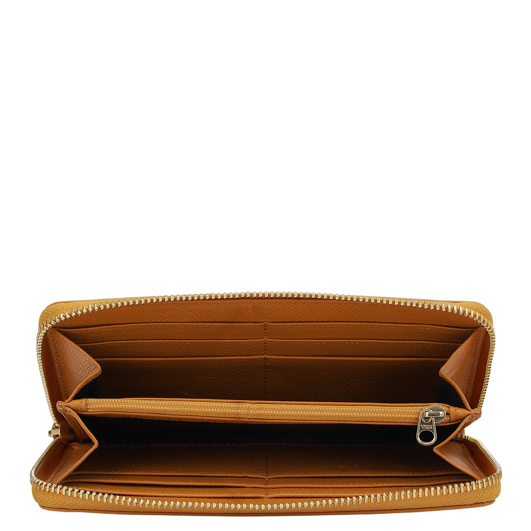 Franzy Leather Ladies Wallet - Flame