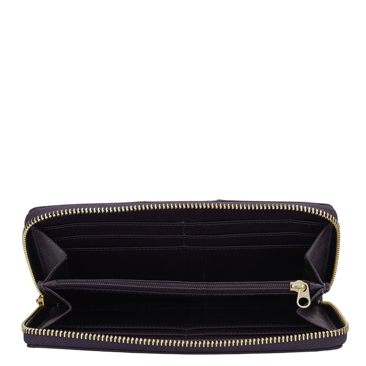 Franzy Leather Ladies Wallet - Grapevine