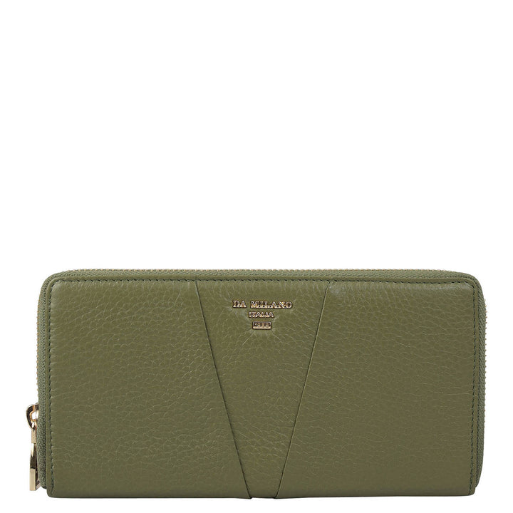 Wax Leather Ladies Wallet - Fern