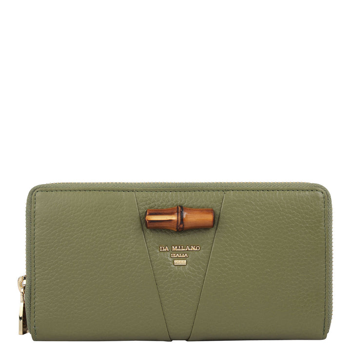 Wax Leather Ladies Wallet - Fern