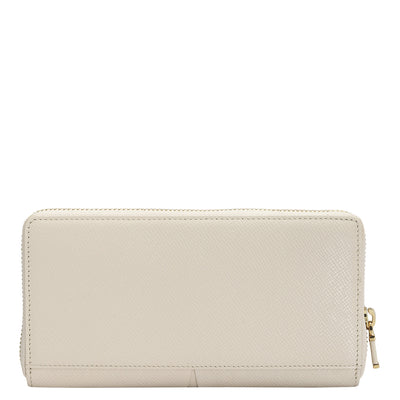 Franzy Leather Ladies Wallet - Off White