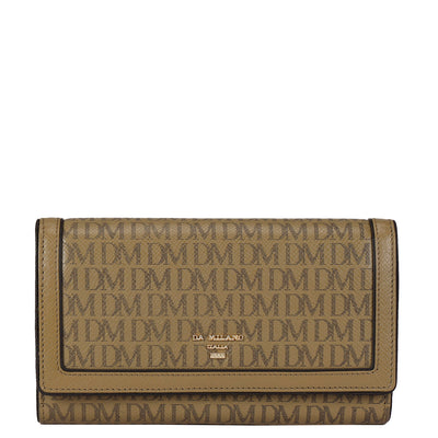 Monogram Leather Ladies Wallet - Turtle