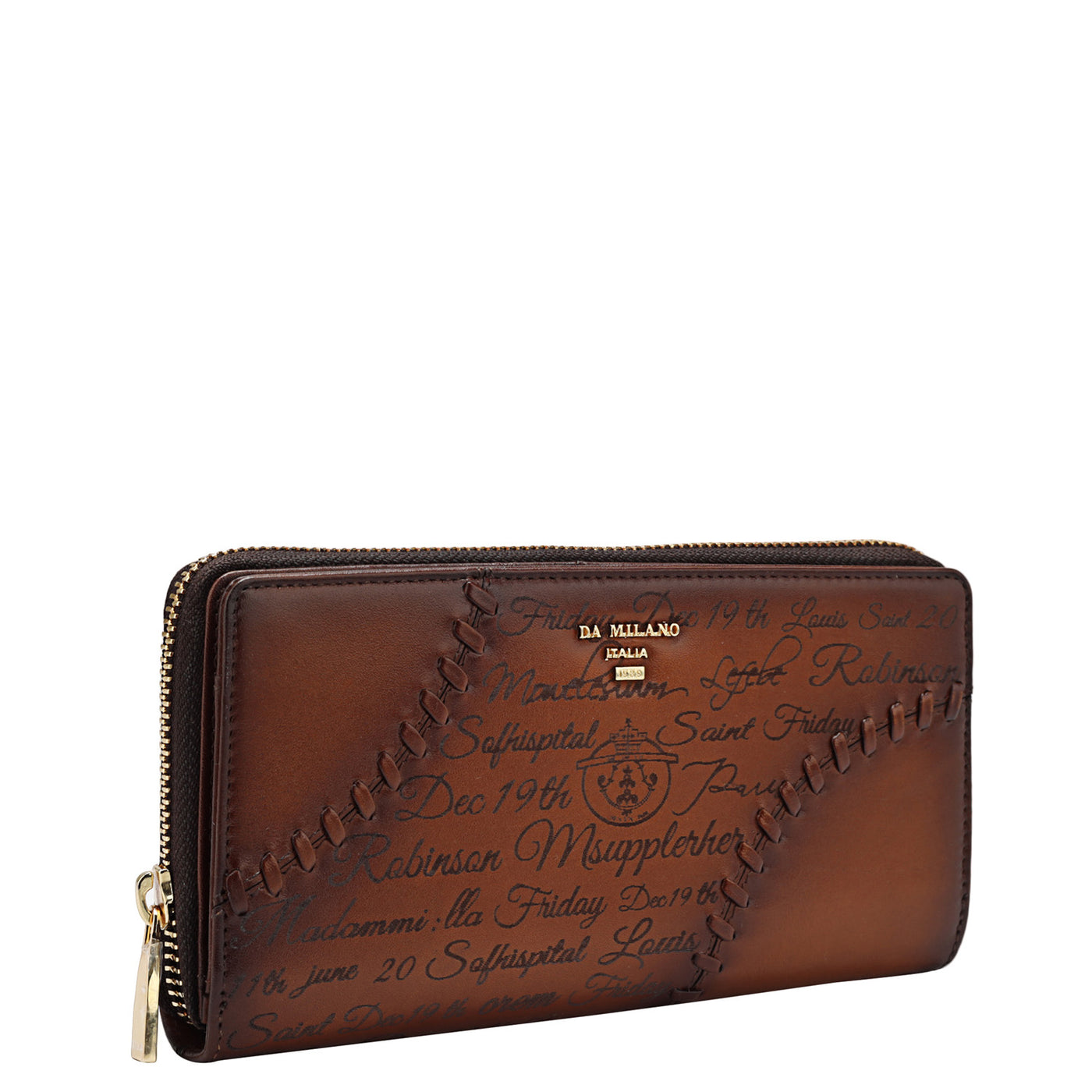 Signato Leather Ladies Wallet - Cognac