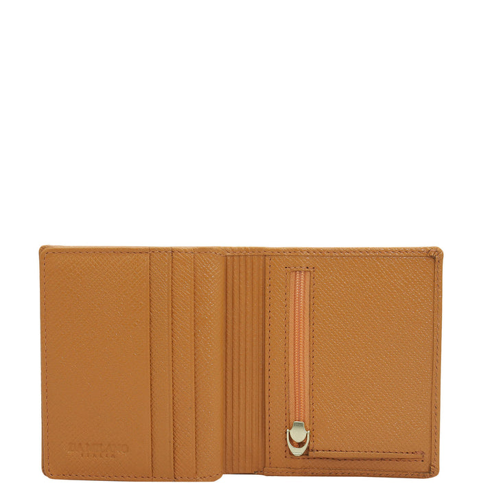 Croco Leather Ladies Wallet - Flame