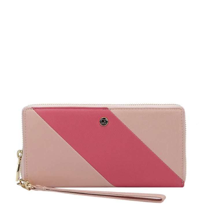 Plain Leather Ladies Wallet - Pink