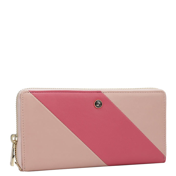 Plain Leather Ladies Wallet - Pink