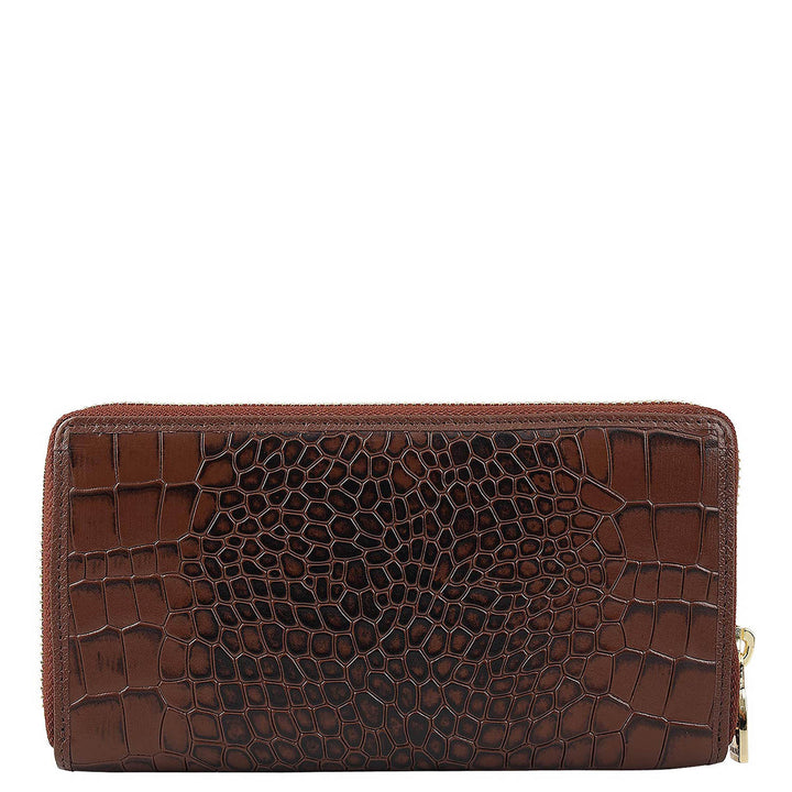 Croco Leather Ladies Wallet - Date