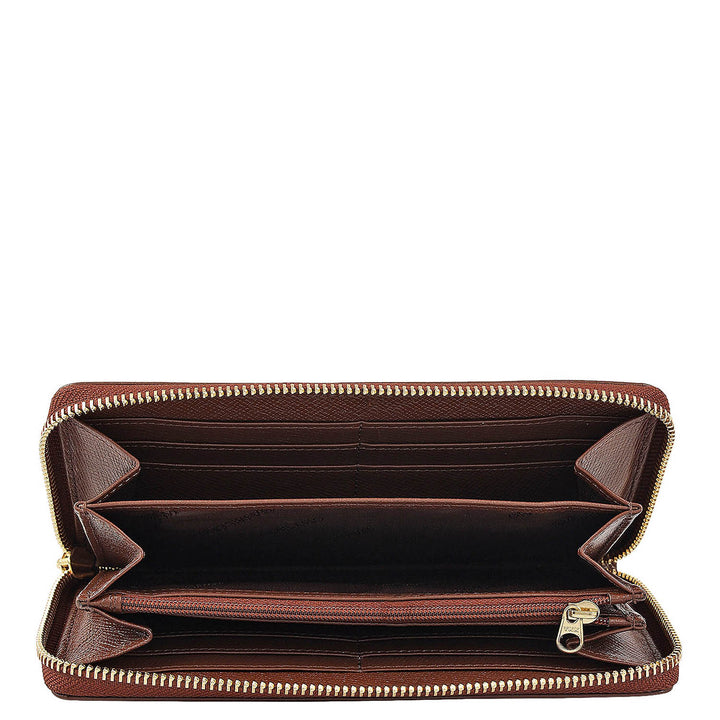 Croco Leather Ladies Wallet - Date