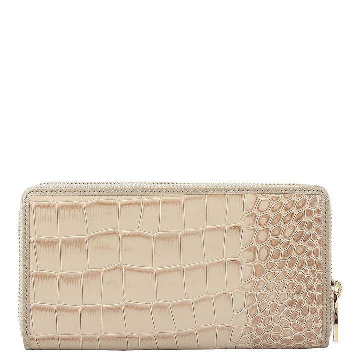 Croco Leather Ladies Wallet - Forest