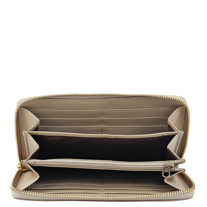 Croco Leather Ladies Wallet - Forest