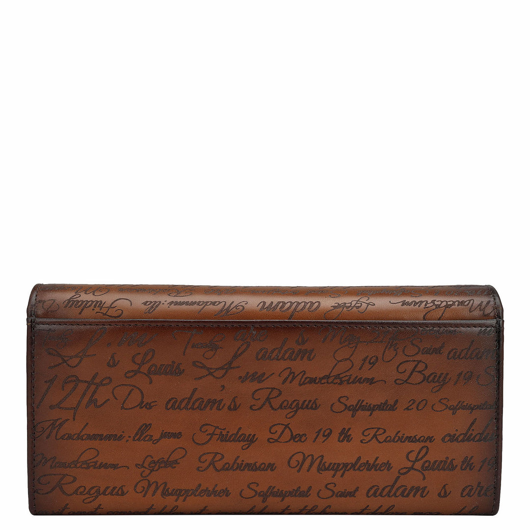 Signato Leather Ladies Wallet - Cognac