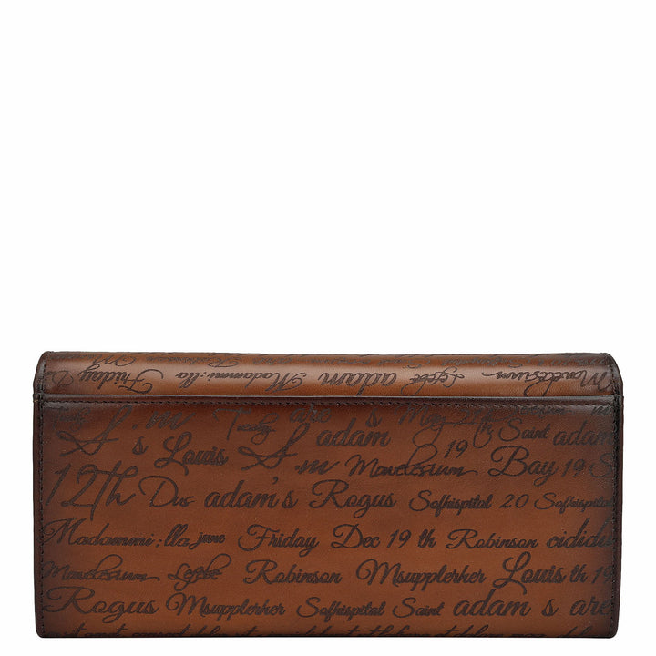 Signato Leather Ladies Wallet - Cognac