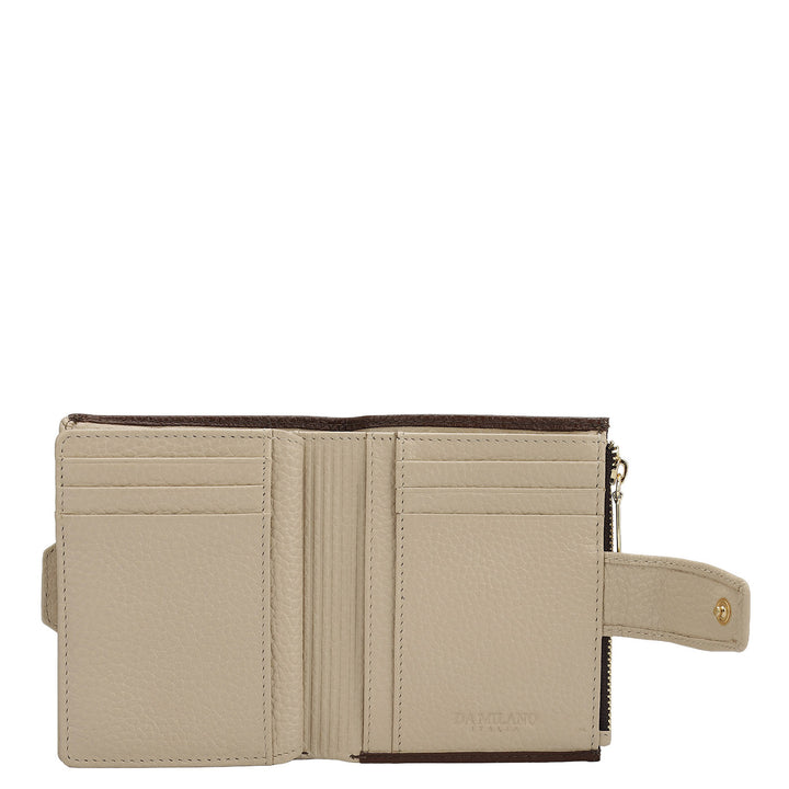 Wax Leather Ladies Wallet - Espresso