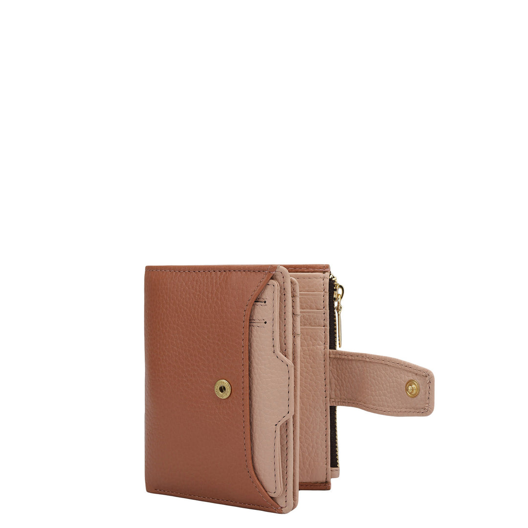 Wax Leather Ladies Wallet - Terracotta