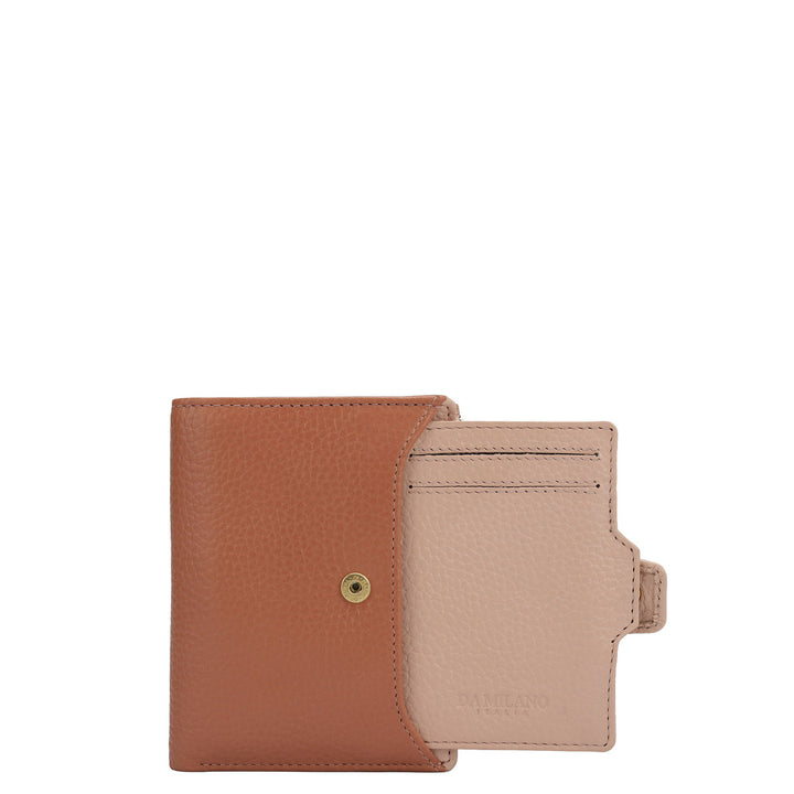 Wax Leather Ladies Wallet - Terracotta