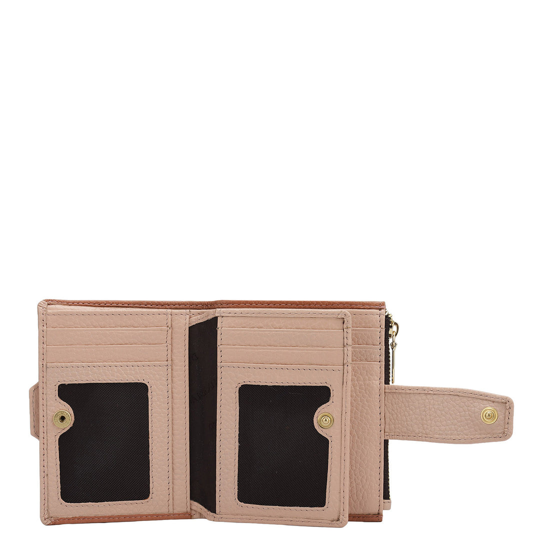 Wax Leather Ladies Wallet - Terracotta
