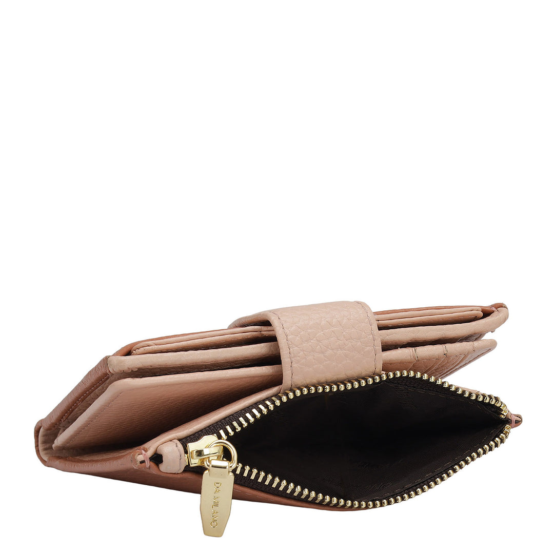 Wax Leather Ladies Wallet - Terracotta