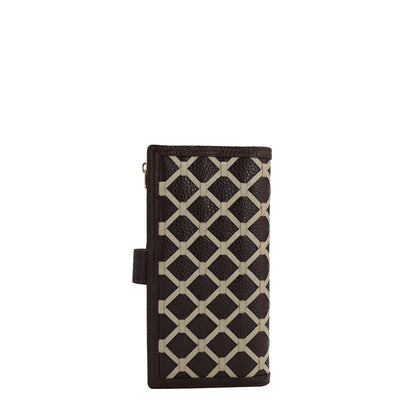 Wax Leather Ladies Wallet - Chocolate