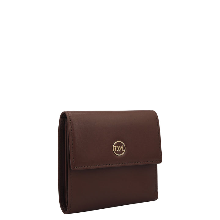 Plain Leather Ladies Wallet - Brown