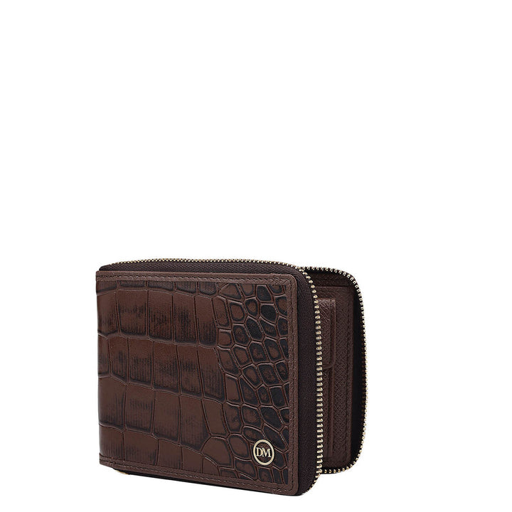 Croco Leather Ladies Wallet - Date