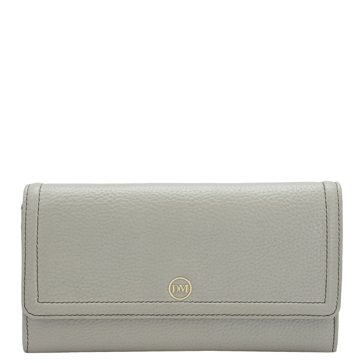Wax Leather Ladies Wallet - Khaki