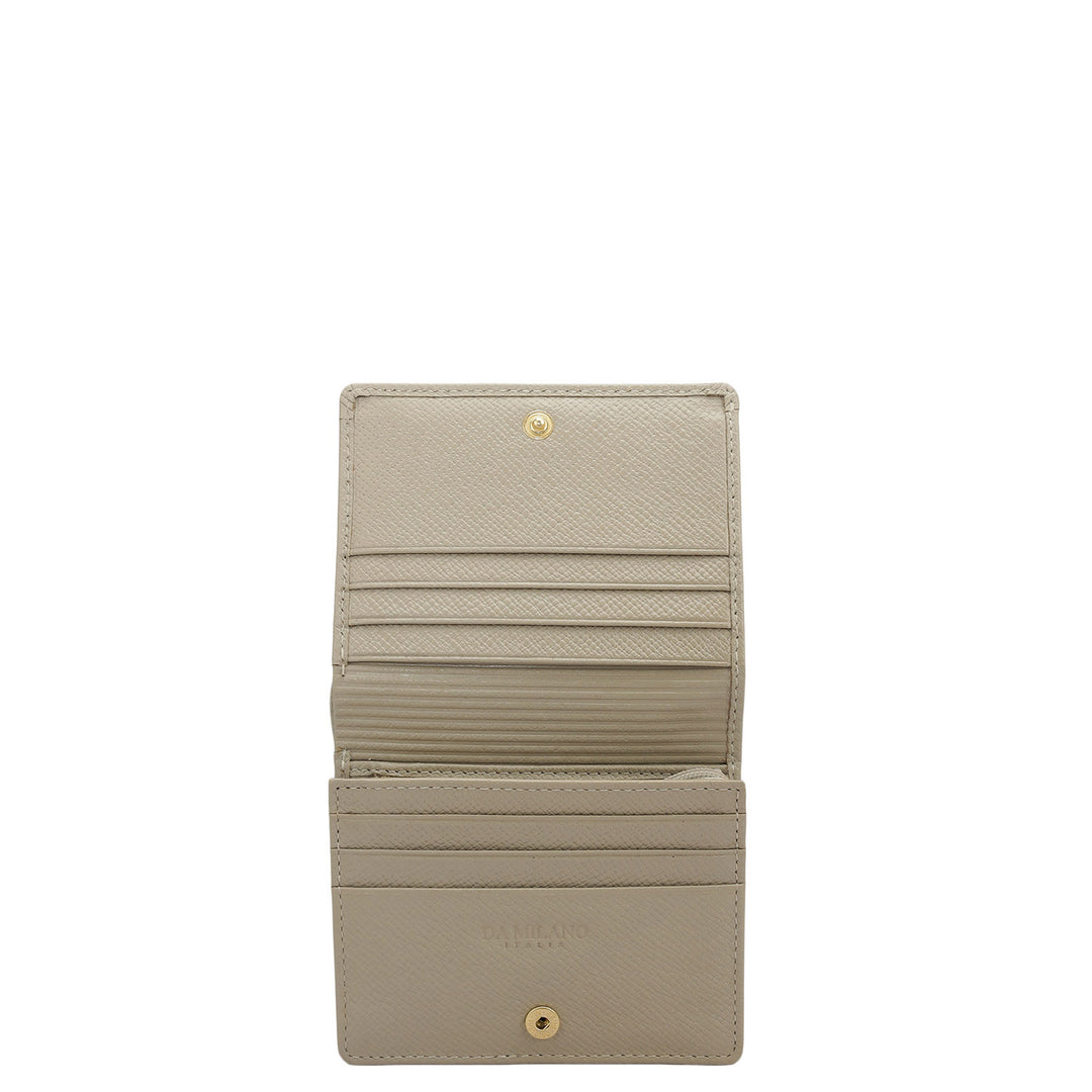 Croco Leather Ladies Wallet - Frost