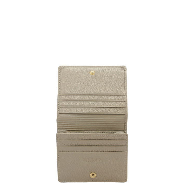 Croco Leather Ladies Wallet - Frost