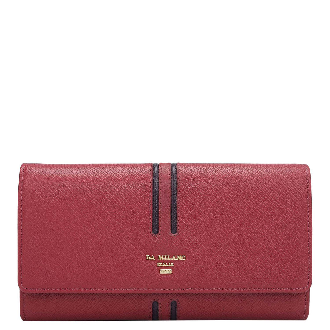 Franzy Leather Ladies Wallet - Plumberry