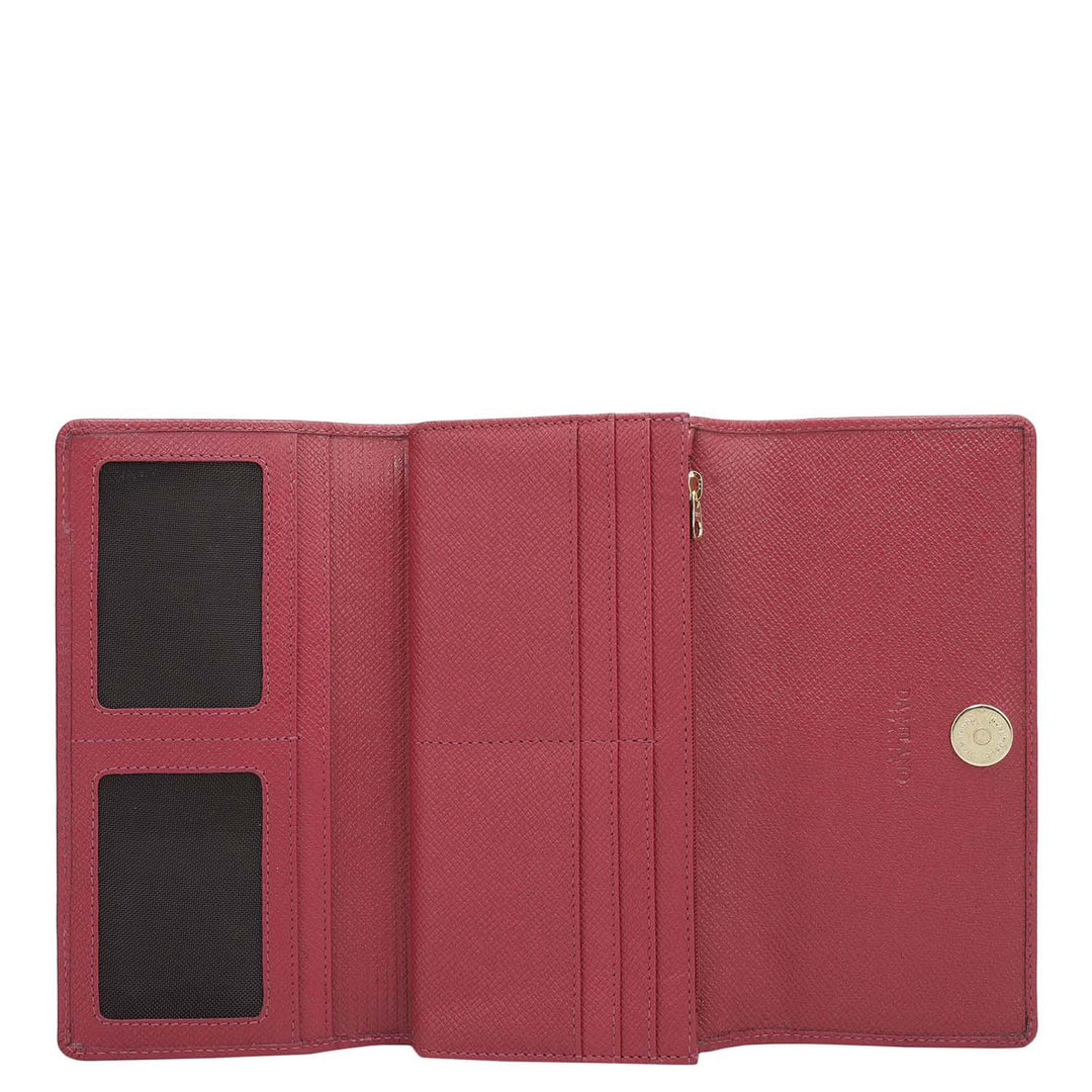 Franzy Leather Ladies Wallet - Plumberry