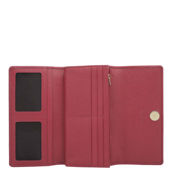Franzy Leather Ladies Wallet - Plumberry