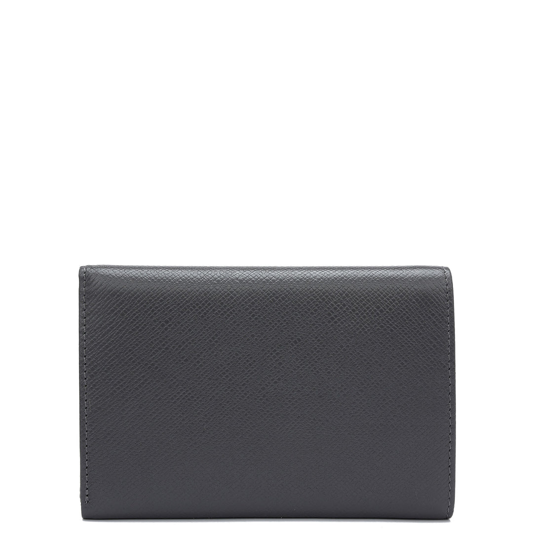 Franzy Leather Ladies Wallet - Grey