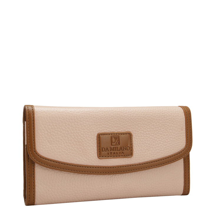 Wax Leather Ladies Wallet - Feather