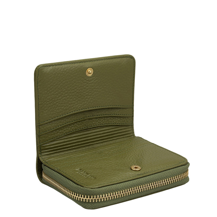 Wax Leather Ladies Wallet - Dove