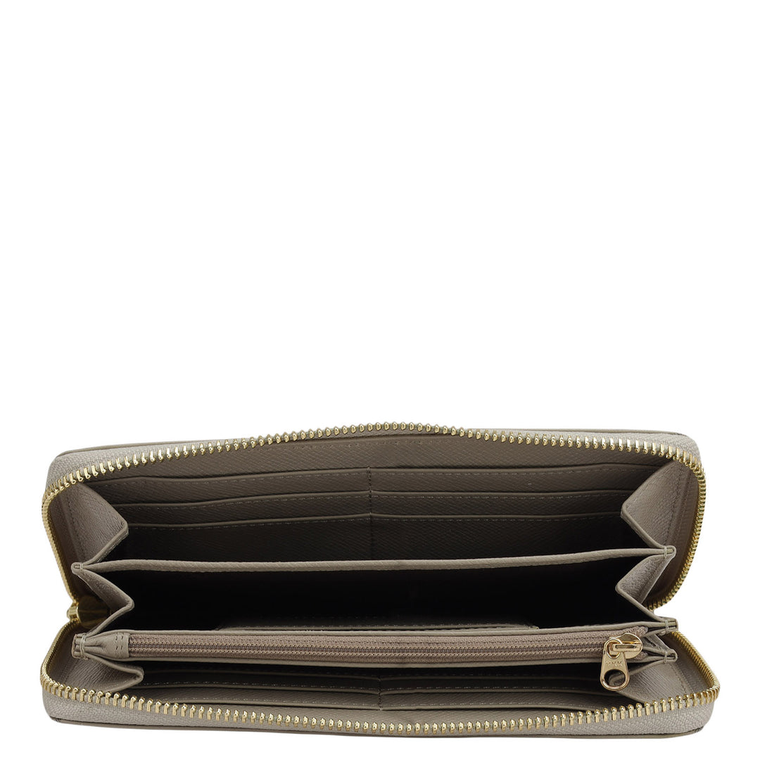 Monogram Franzy Leather Ladies Wallet - Chalk