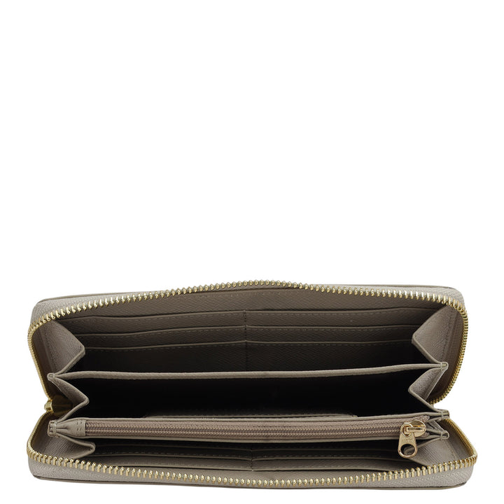 Monogram Franzy Leather Ladies Wallet - Chalk