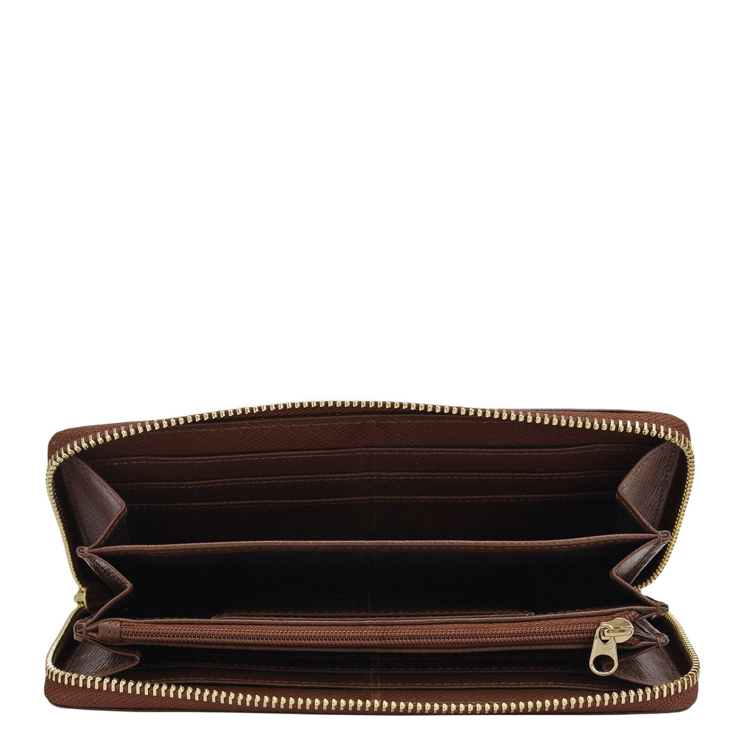 Monogram Plain Leather Ladies Wallet - Date