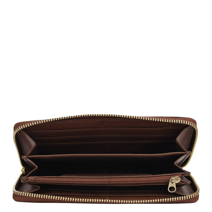 Monogram Plain Leather Ladies Wallet - Date