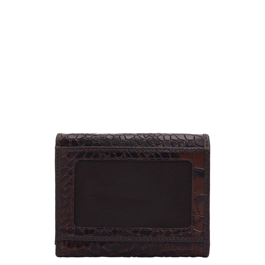Croco Leather Ladies Wallet - Date
