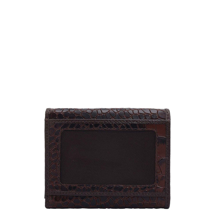 Croco Leather Ladies Wallet - Date
