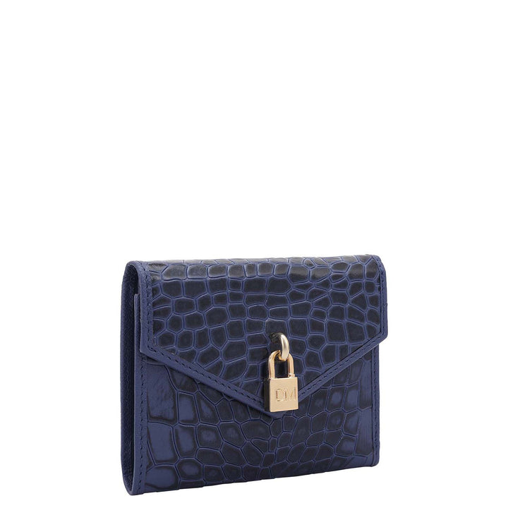 Croco Leather Ladies Wallet - Stardust