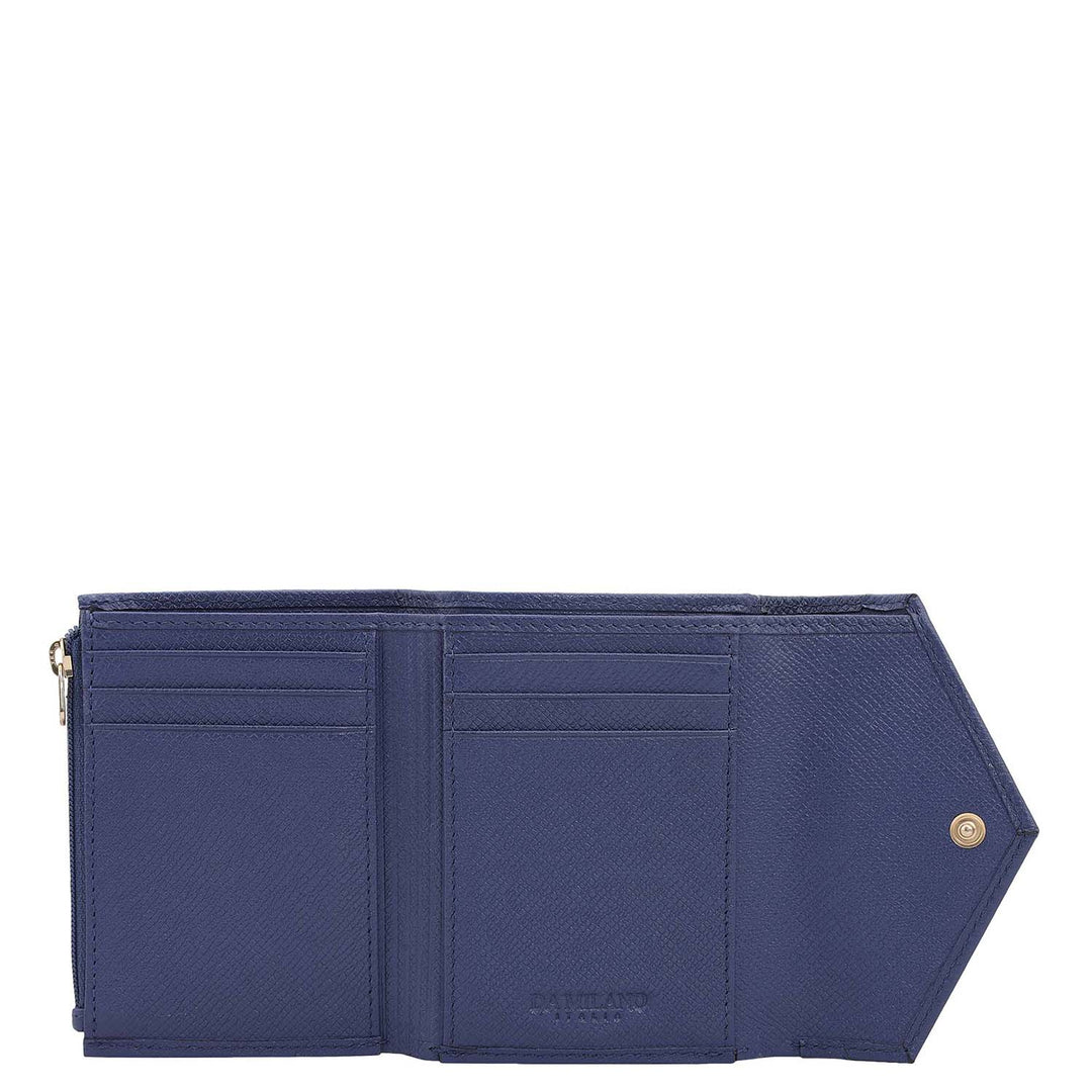 Croco Leather Ladies Wallet - Stardust