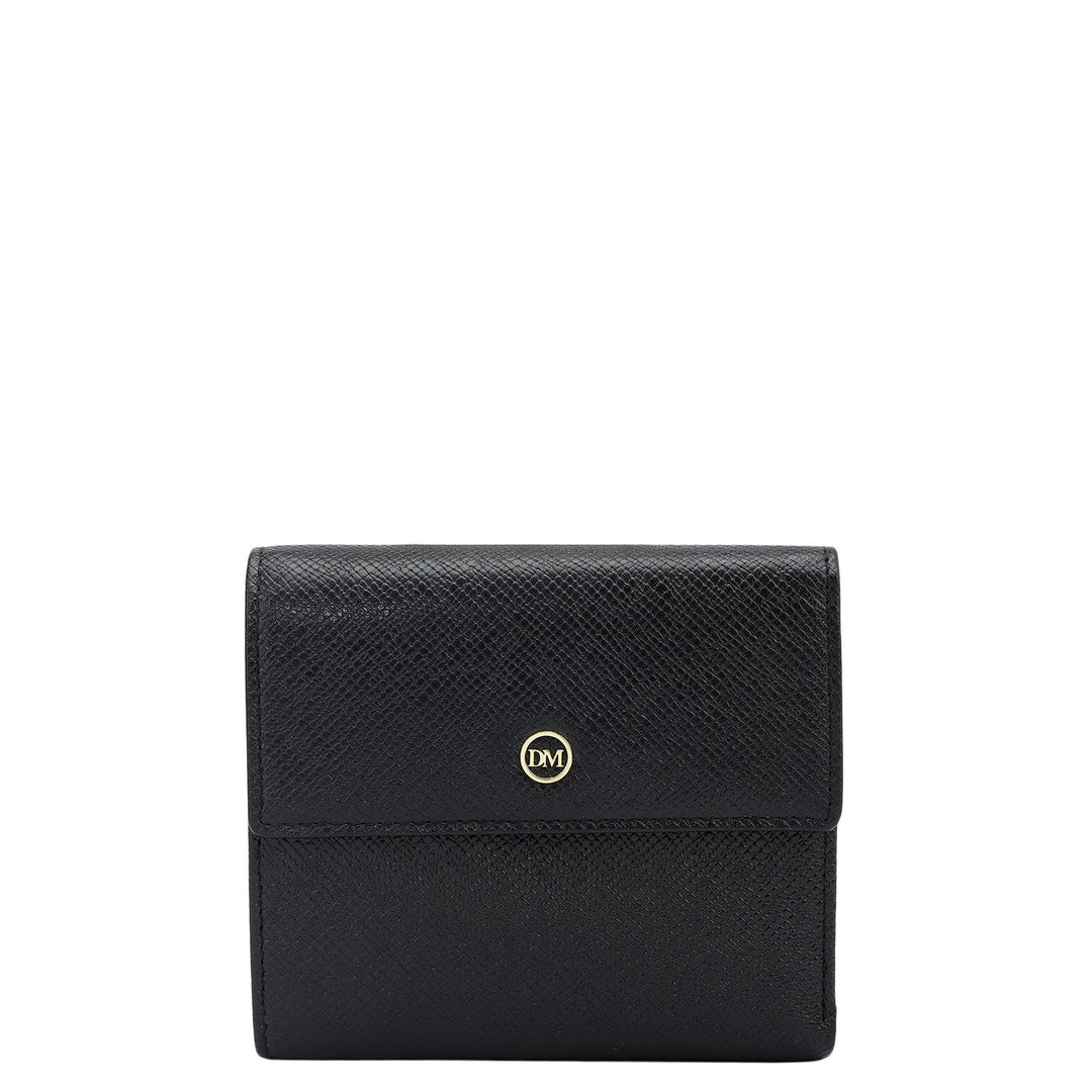 Franzy Leather Ladies Wallet - Black