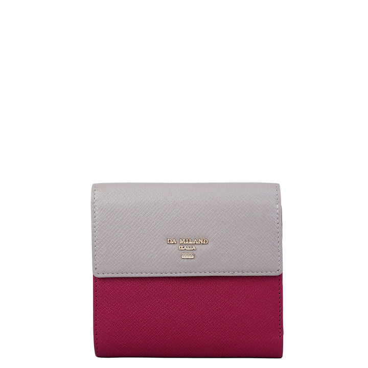 Franzy Leather Ladies Wallet - Plumberry & Chalk