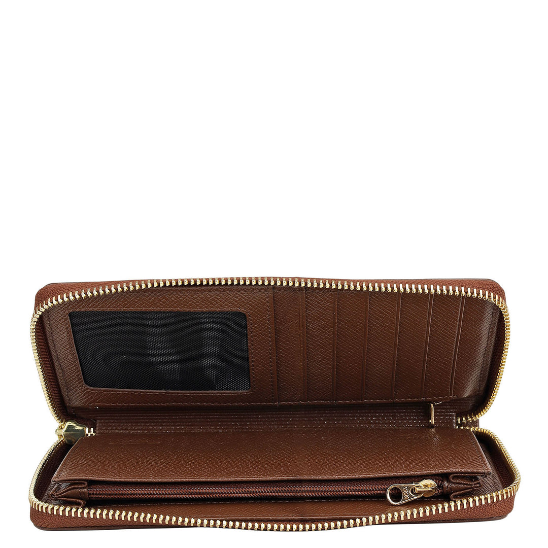 Croco Leather Ladies Wallet - Date