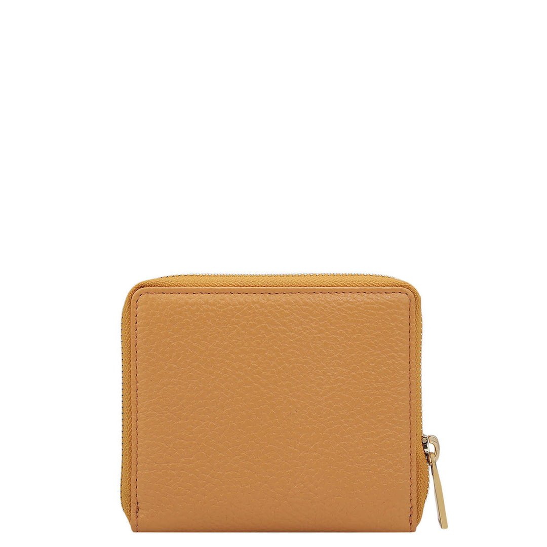 Wax Leather Ladies Wallet - Apricot Crush