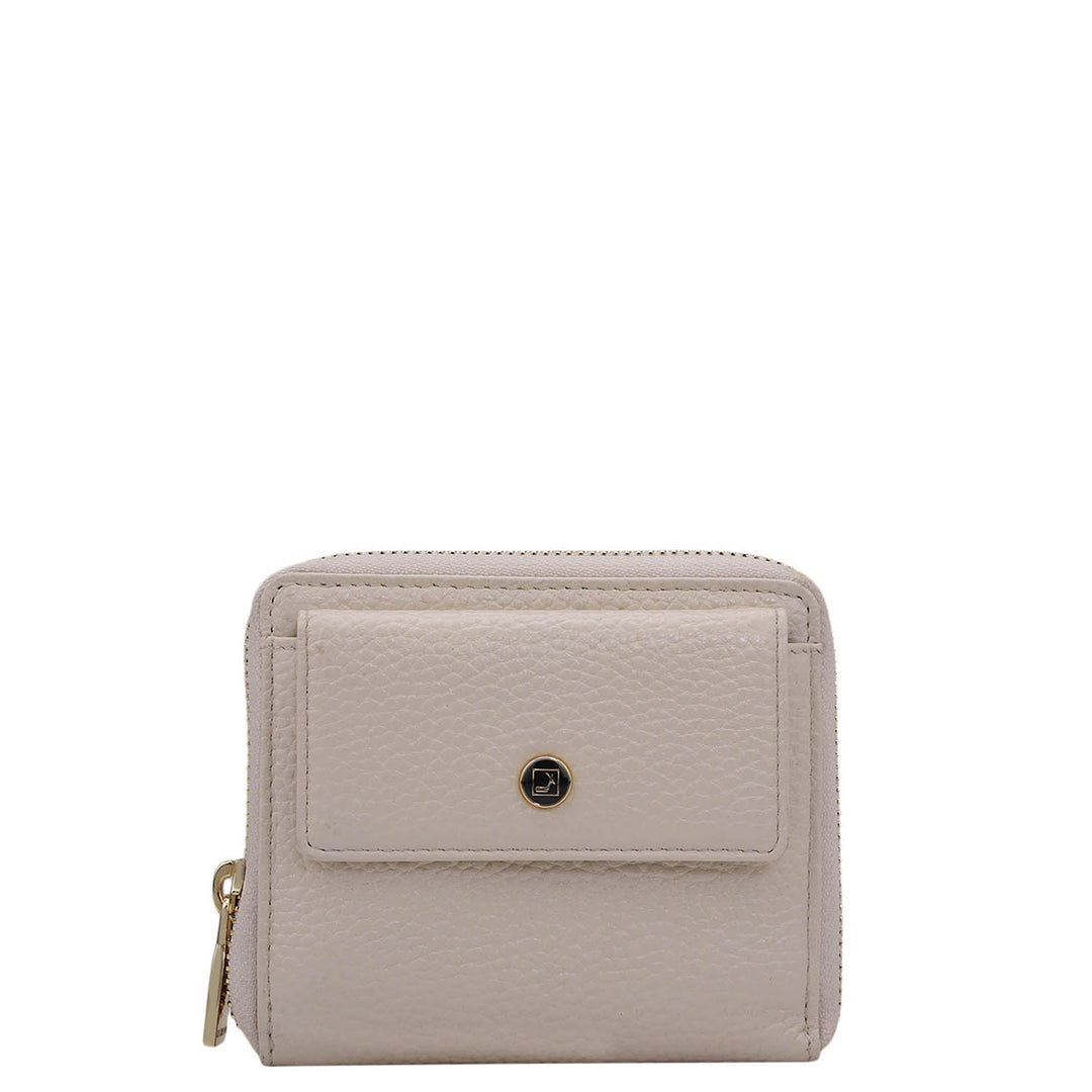 Wax Leather Ladies Wallet - Butter