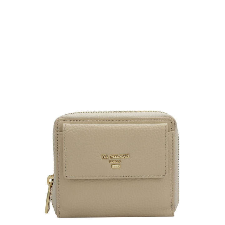 Wax Leather Ladies Wallet - Dove