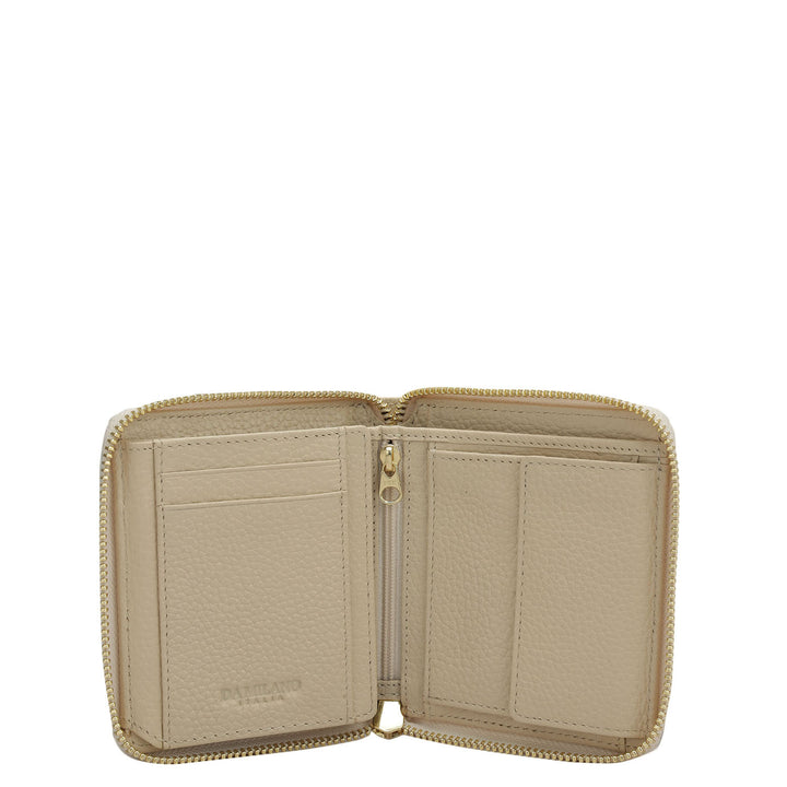 Wax Leather Ladies Wallet - Dove