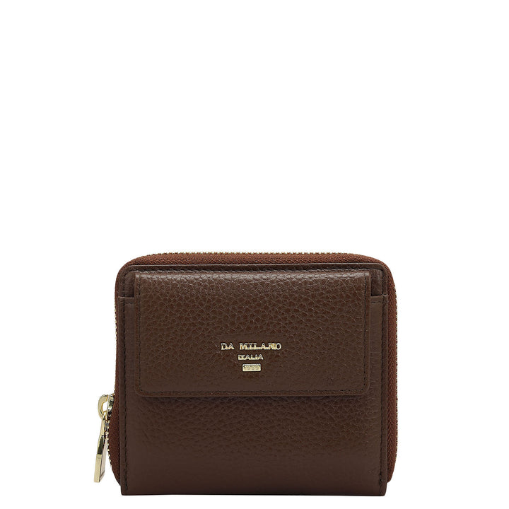 Wax Leather Women Wallet - Espresso