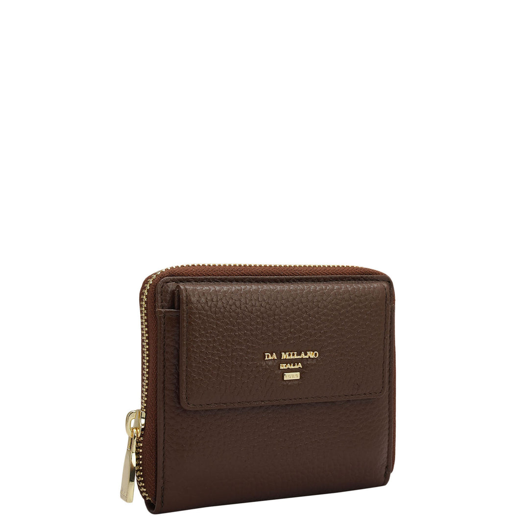 Wax Leather Women Wallet - Espresso